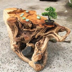 北海树根雕茶桌