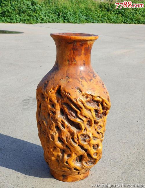 枣树根雕 花瓶