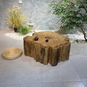 树根雕刻圆桌